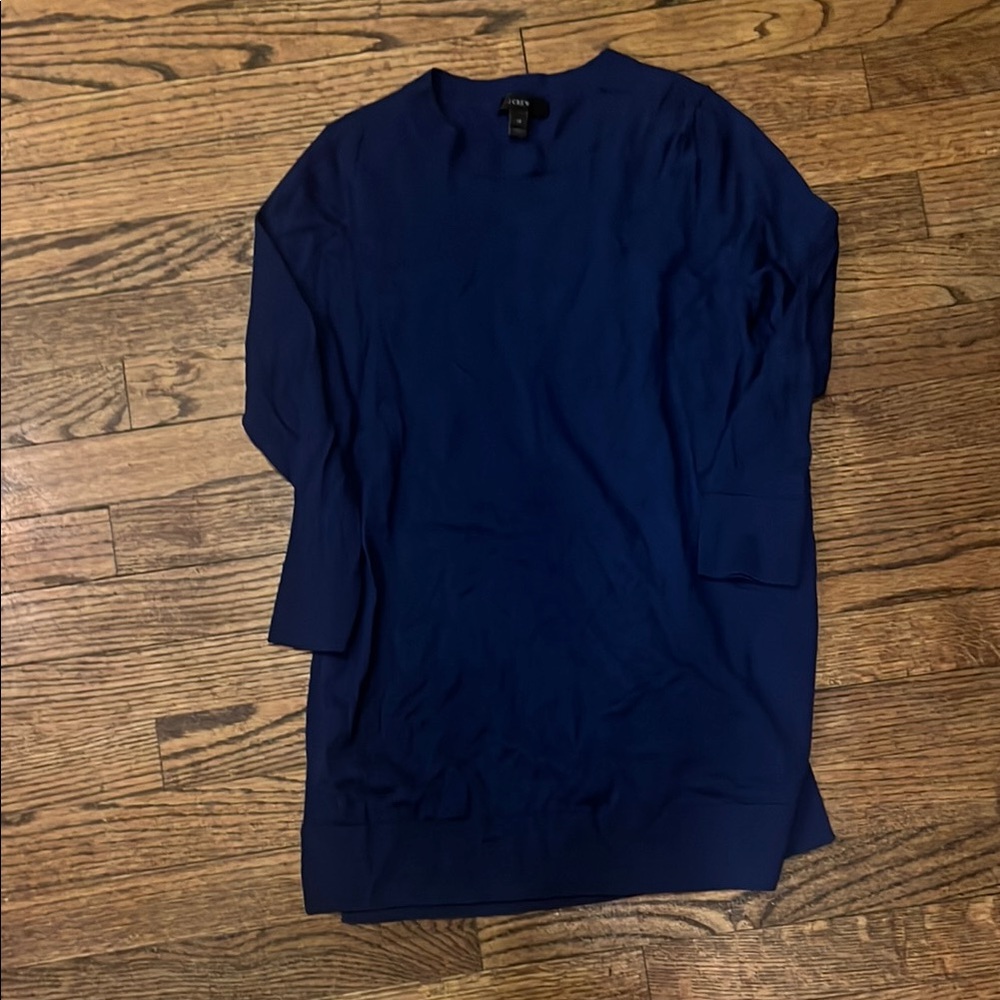 Navy Blue Long Sleeve Sweater